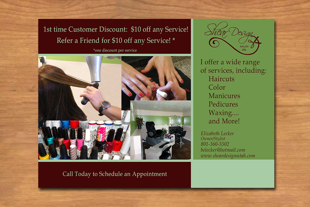 Shear Design Postcard