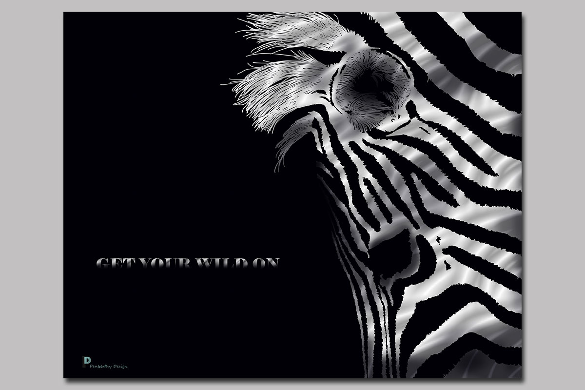 Zebra Poster Illustration