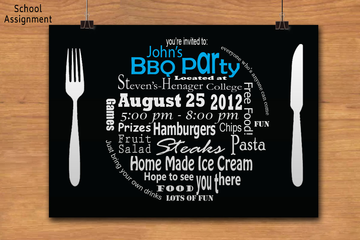 Event Poster/School Assignment